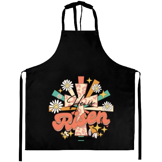He is risen Mathew 28:06 Aprons