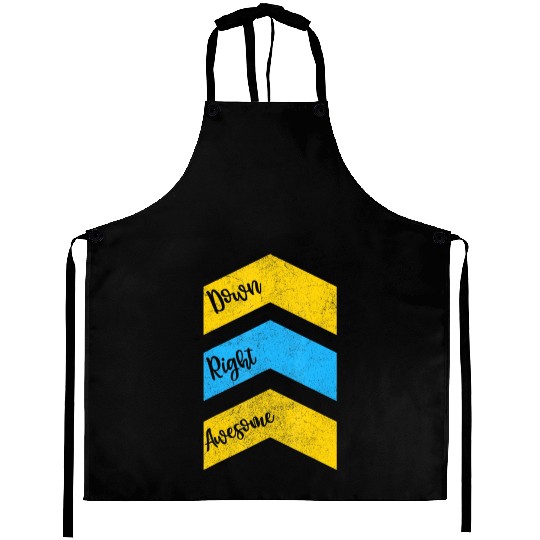 Down Right Awesome Kid Aprons World yndrome Awarene