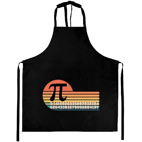 Retro Pi Number Aprons & Gifts For Math Teacher