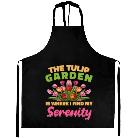 Tulip Gardening Tulips Aprons