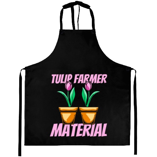 Tulip Gardening Farmer Tulips Aprons