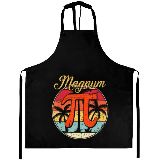 Magnum Pi Math Pi Day Retro Aprons