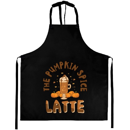 Pumpkin Spice Latte Halloween Coffee Lover Tarot Aprons