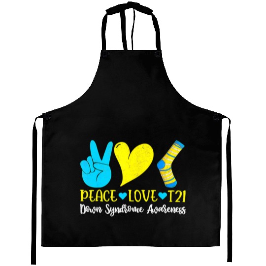 Hand Print Socks World Down Syndrome Awareness Day Aprons