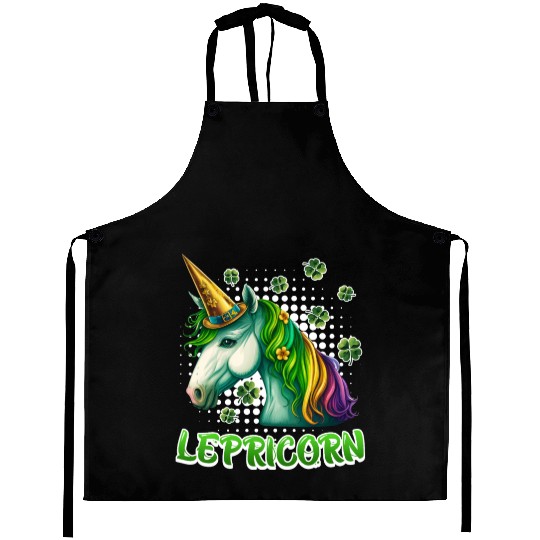 Lepricorn St. Patrick's Day Unicorn Women Aprons