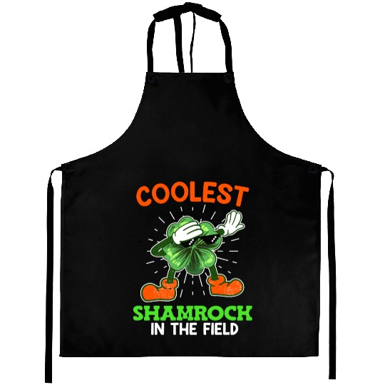 Coolest shamrock St. Patrick's Day Aprons