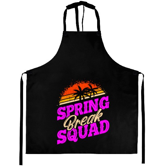 Spring Break Squad Vacation Friends Spring Break Aprons