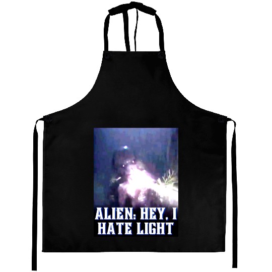 Alien Hey I Hate Lightpng Aprons