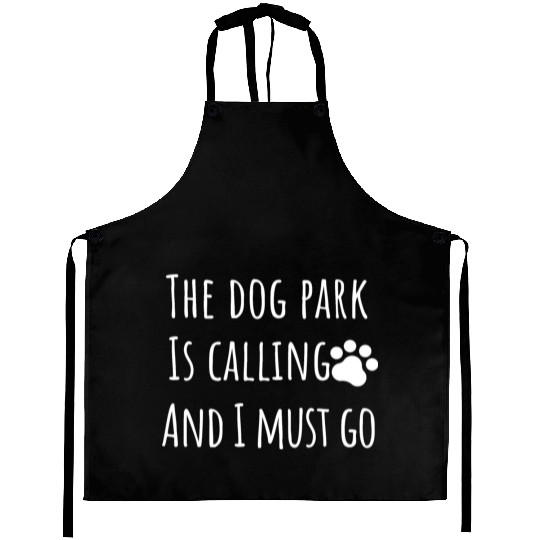 dog park dog mom dad Aprons