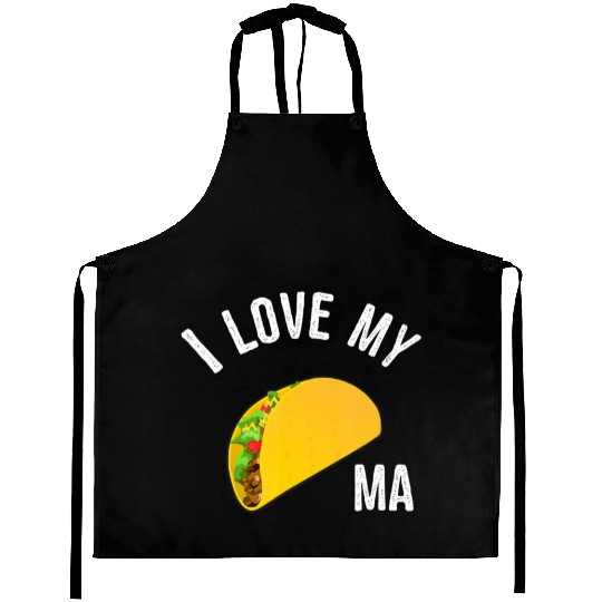 Funny Taco Truck Aprons I Love My