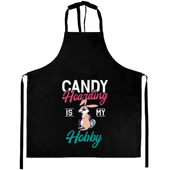 Happy Easter Motif Easter Eggs Funny Easter Bunny Aprons