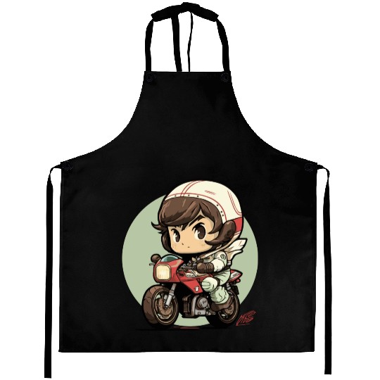 Motorcycle Boy Aprons