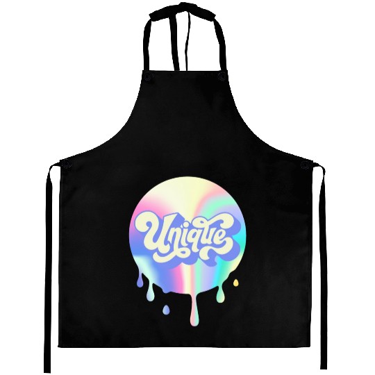 Unique Retro Aprons | 90s Aprons |Wavy Font Aprons
