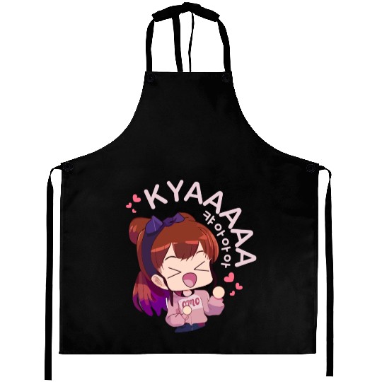 Kyaa Funny KPOP Anime Chibi Korean Pop Music Aprons