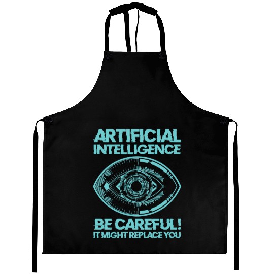 AI Machine Learning Computer Geek Technology Robot Aprons