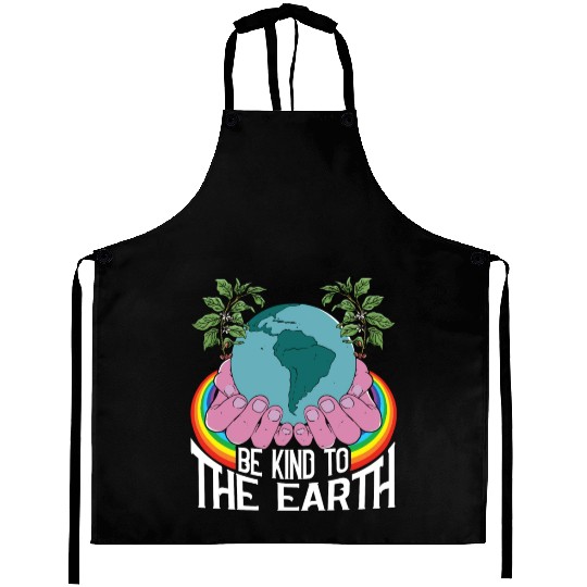 Be Kind To The Earth Rainbow Natural Environment Aprons
