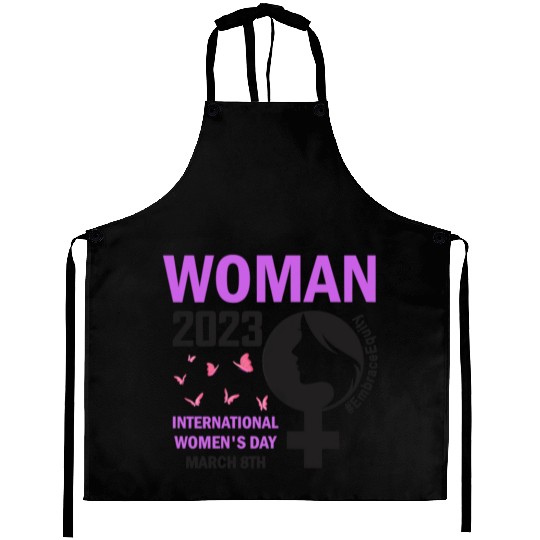 International Women's Day Embrace Equity 8 March Aprons