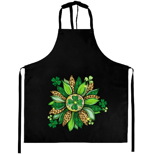 Sunflower Green With Leopard Aprons