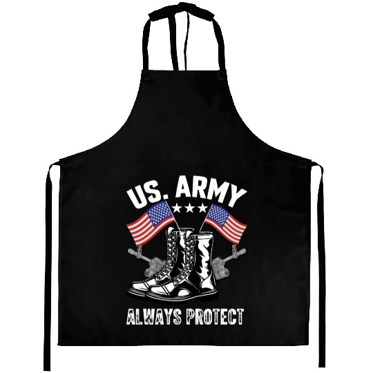 Us army always protect Aprons
