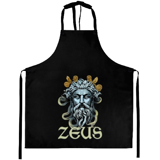 Greek God Zeus Greece Ancient Mythology Aprons