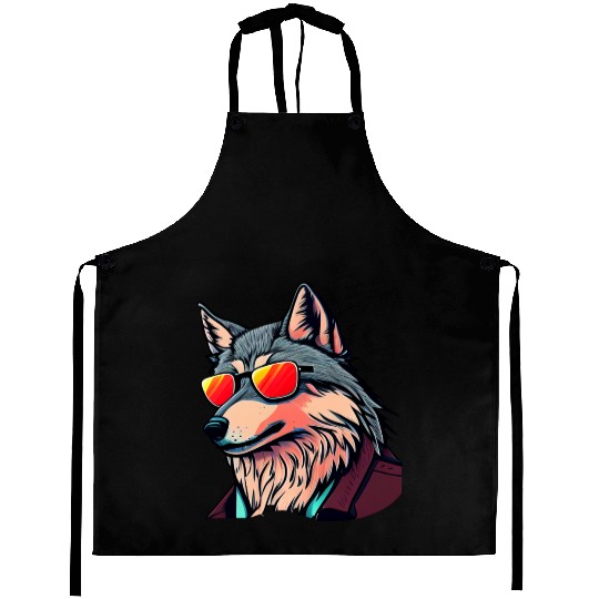 Wolf the Cool Aprons