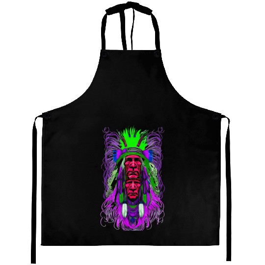 Psychedelic Native Aprons