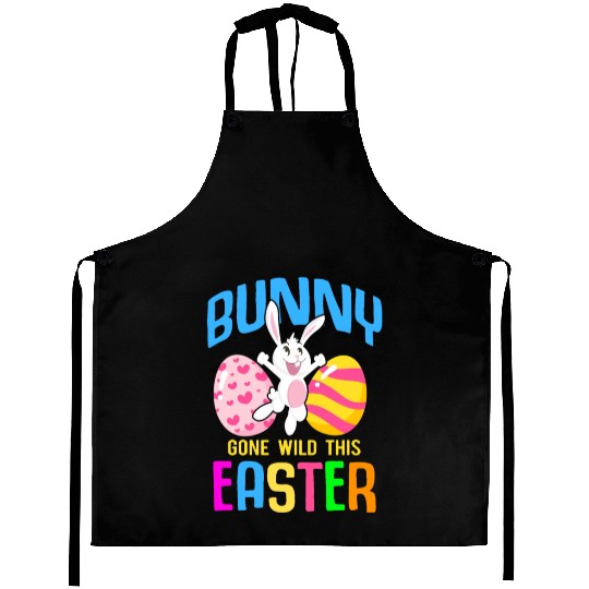 Easter Rabbit Easter Bunny Flowers Eggs Aprons
