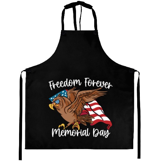 Patriotic Veteran USA Flag American Memorial Day Aprons