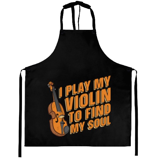 Violin Violinist Humor Aprons