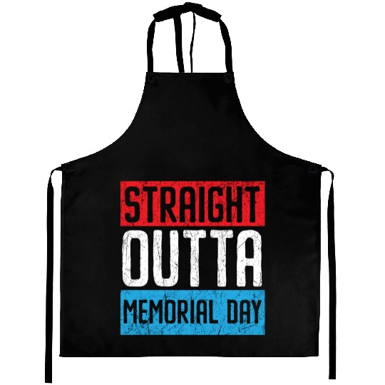 Patriotic Veteran USA Flag American Memorial Day Aprons