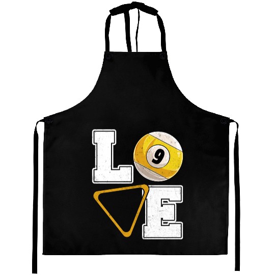 Billiards Love Pool Player Billiards Lover Aprons