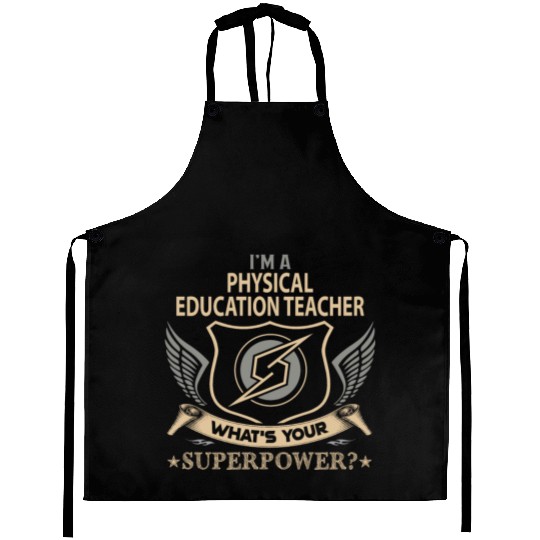 Physical Education Teacher Aprons - Superpower Jo