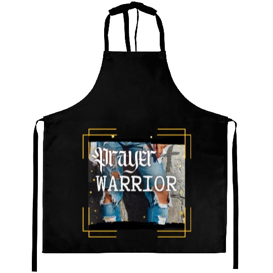 Prayer Warrior - Ripped Jeans Aprons