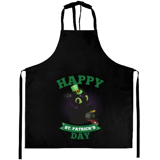 Happy St Patricks Day Toothless Aprons