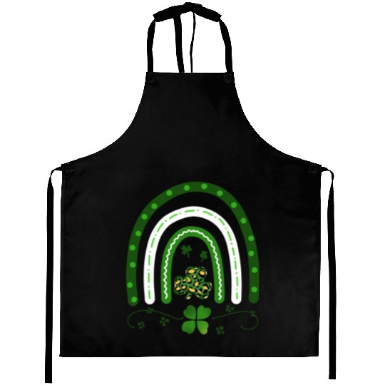 Green Four Leaf Clover .St Patrick's Day Aprons