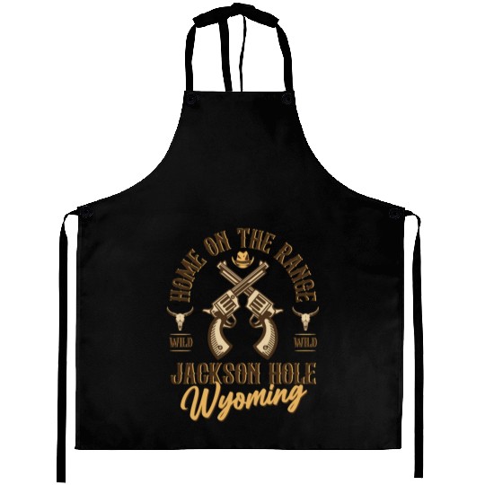 Jackson Hole Wyoming wild west town Aprons