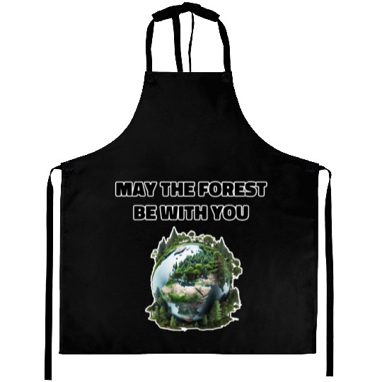 May the Forest Be With You Aprons