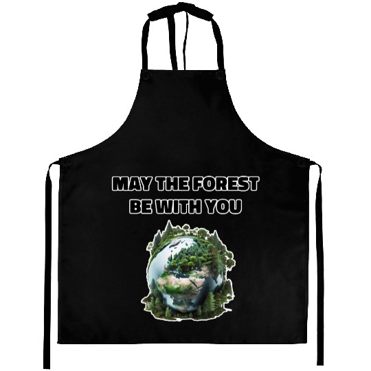 May the Forest Be With You Aprons
