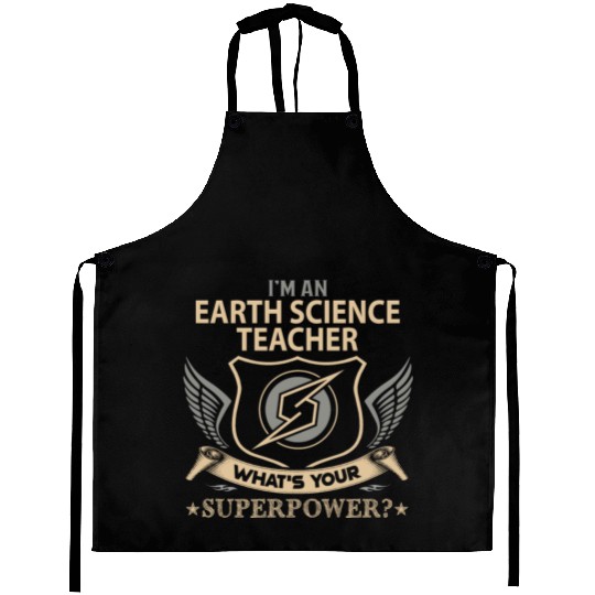 Earth Science Teacher Aprons - Superpower Job Gif