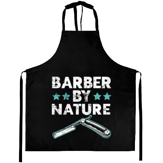 Barber By Nature Haircut Barbershop Hairstylist Aprons