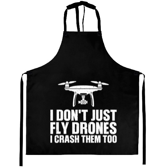 Funny Drone Pilot Art For Men Women Quadcopter Ra Aprons