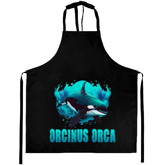 ORCINUS ORCA for a Science Biologist Whale Lover Aprons