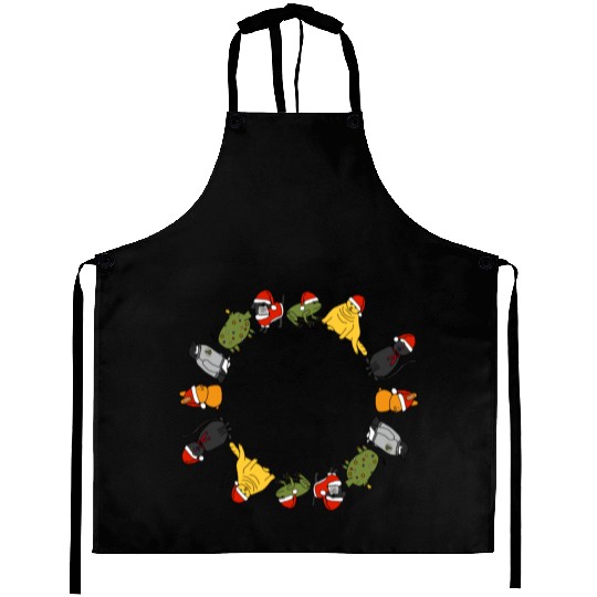 Christmas Holidays Cute Animals Stars Candy Canes Aprons