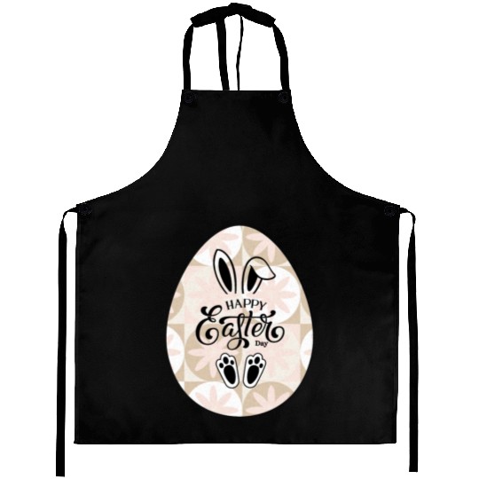 Happy easter sayings egg bunny Aprons