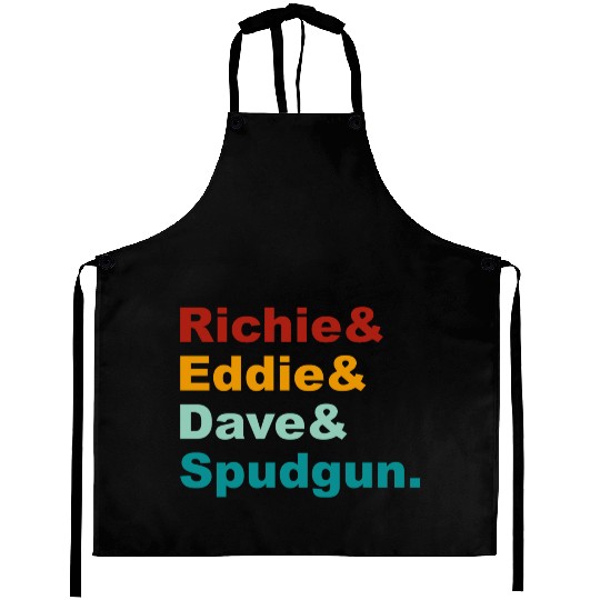 Richie& Eddie& Dave& Spudgun-Retro Funny Movie Ner Aprons
