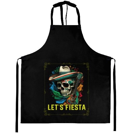 Let's Fiesta Cinco De Mayo Mexican Pride Mexico Aprons