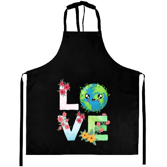 Love Earth Day Save The Planet Earth Day Aprons