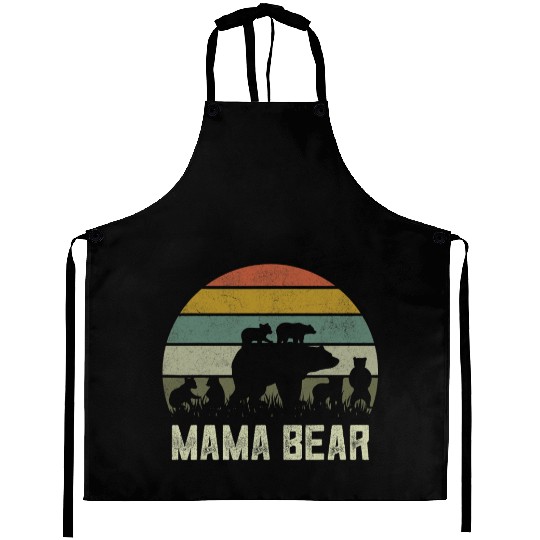 Grandmother Mothers Day 6 Cub Kids Mama Bear Aprons