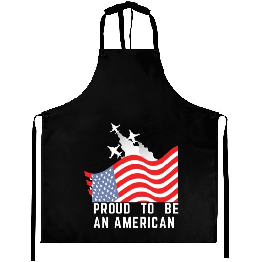 Wings of Liberty: Red, White, and Blue Plane Aprons
