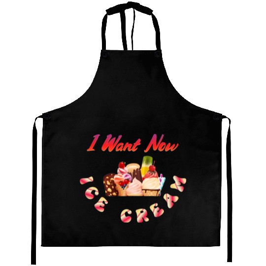 Sweet Gift for Ice Cream Lovers in the Summer Day Aprons